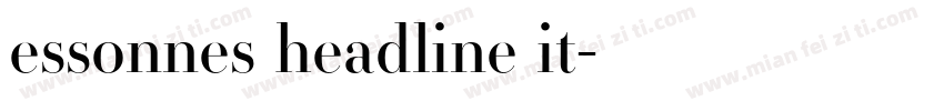essonnes headline it字体转换